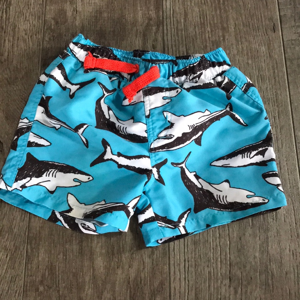Tucker + Tate shark swim trunks